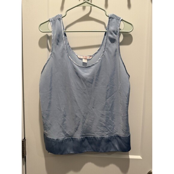 Victoria’s Secret Pastel Baby Blue Spring Lightweight Tank Top Size Large - Picture 1 of 4